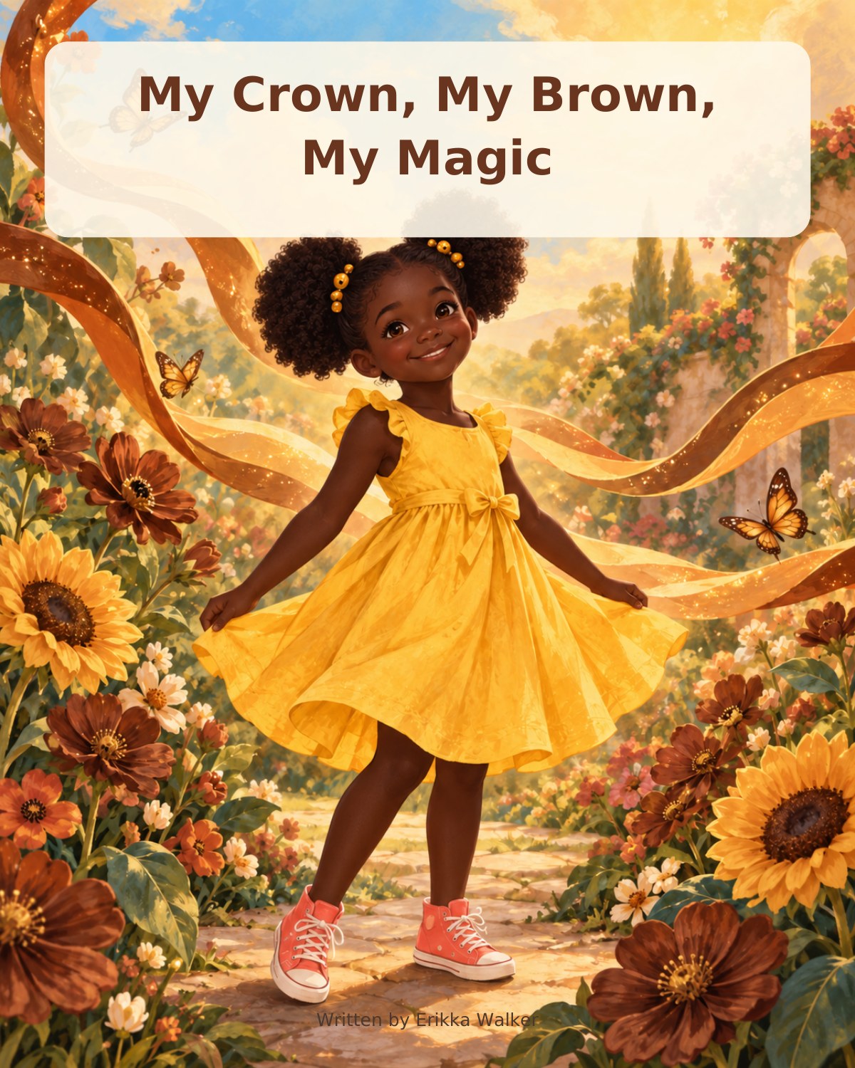 Book cover for My Crown, My Brown, My Magic by Erikka Walker